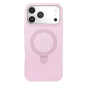 İphone 17 Pro Max Regal Magsafe Standlı Kapak - Açık Pembe