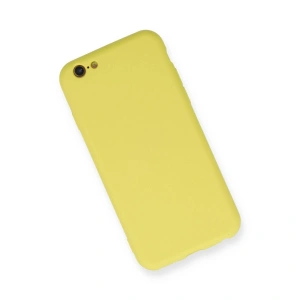İphone 6 Kılıf Nano İçi Kadife  - Sarı