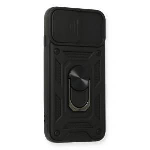 İphone 6 Kılıf Pars Lens Yüzüklü  - Siyah