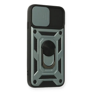 İphone 6 Kılıf Pars Lens Yüzüklü  - Yeşil