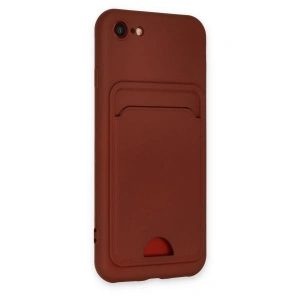 İphone 7 Kılıf Kelvin Kartvizitli  - Bordo