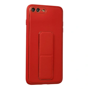 İphone 7 Plus Kılıf Co Deri Standlı Kapak - Kırmızı