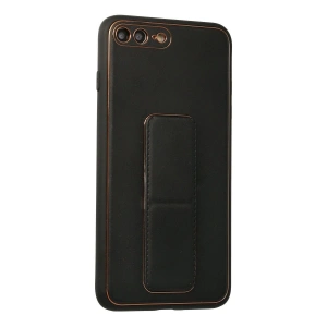 İphone 7 Plus Kılıf Co Deri Standlı Kapak - Siyah