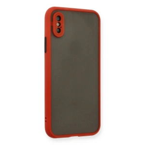 İphone X Kılıf Montreal  Kapak - Kırmızı