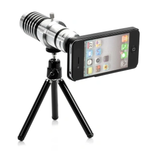 İphone5,5s,i̇phone4.4s Için Alüminyum 14x Optik Zoom Yakından Görüntü çekme Dürbün (  )