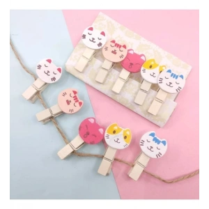 İpli Mandallı Kedili Fotoğraf Albümü Kedi Kafası Şekilli Mandal