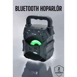 Işıklı Bluetooth Hoparlör Müzik ve Renkli Işık Taşınabiilir