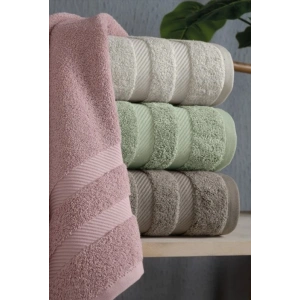 Jakarlı 4´lü 50x90 El Havlusu Nori