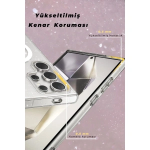 Joko  Galaxy S23 Ultra Kılıf  Magsafe Kapak - Şeffaf
