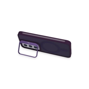 Joko  Galaxy S24 Flet Lens Magsafe Kapak - Derin Mor