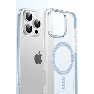 Joko  İphone 14 Move Taşlı Magsafe Kapak - Natural Grey