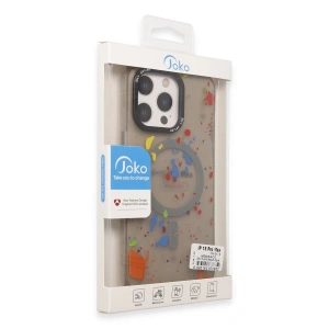Joko  İphone 14 Pro Colorful Magsafe Kapak - Siyah