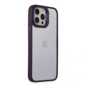 Joko  İphone 14 Pro Kılıf  Lens Standlı Kapak - Mor