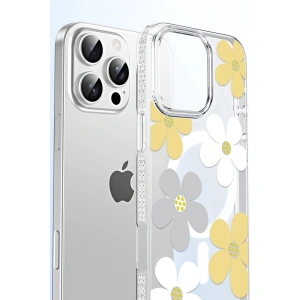 Joko  İphone 16 Floral Magsafe Kapak - Pembe