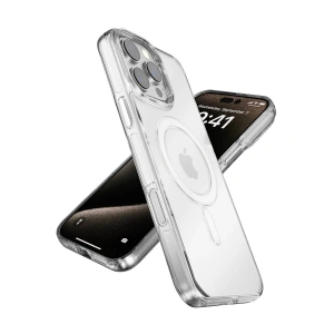 Joko  İphone 16 Gleam Pc Sert Magsafe Kılıf - Şeffaf-siyah