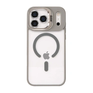 Joko  İphone 17 Pro Remim Lensli Magsafe Standlı Kapak - Titan Gri