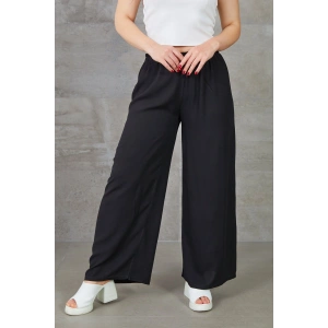 Kadın Bol Paça Rahat Kalıp Beli Lastikli Salaş Pantolon