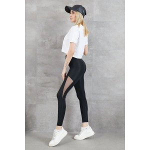 Kadın Tül Detay Tayt