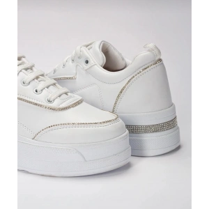 Kadın Yüksek Taban Rahat Şık Günlük Spor Ayakkabı Beyaz Renk