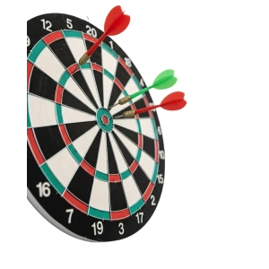 Kaliteli Ahşap 15 İnç Dart Tahtası Kolay Montajlı 4 Ok