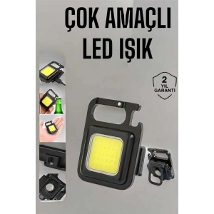 Kamp Işığı Çok Fonksiyonlu Taşınabilir Anahtarlık Kapak Açma Manyetik Özelliği