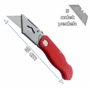Katlanabilir Halıfleks Maket Bıçağı Üçgen Uçlu Falçata (  )