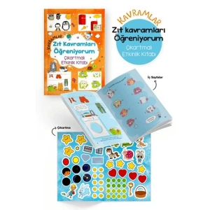 Kavramlar – Zıt Kavramları Öğreniyorum – Çıkartmalı Etkinlik Kitabı - 3 Yaş +