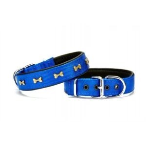 Kemik Metal Süslü Köpek Tasması 3*55 cm Medium Mi