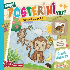 Kendi Posterini Yap! Boya Kopart As! Sevimli Hayvanlar
