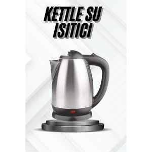 Kettle Su Isıtıcı C F Priz Uyumlu 220  240 V Paslanmaz Çelik Kablolu