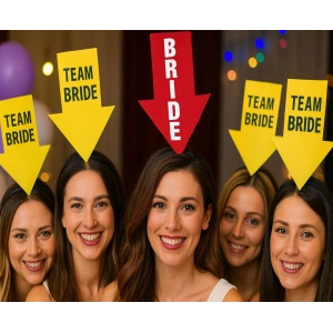 Kişiselleştirilebilir Ok Taç – Üzerine Yazı Yazılabilen Parti Tacı Kırmızı Renk