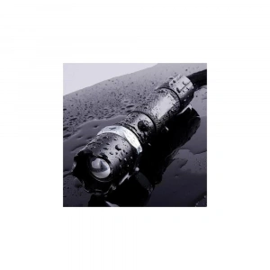 Km-110 Profesyonel Şarjlı El Feneri Ledli+flashlight+zoom Özellikli  Aparatlı 6 Parça Full Set