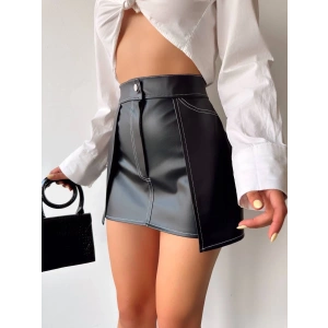 Kontrast deri etek siyah