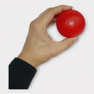 Köpek Oyuncağı - Plastik Düdüklü Top - Kırmızı - 1 ADET