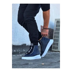 Lacivert Erkek Yarım Bilek Bot