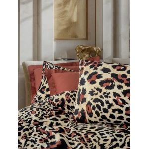 Leoluxe Kiremit Saten Nev Takımı Çift Kişilik