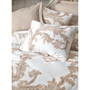 Loren Bej Çift Kişilik Saten Nev Takımı