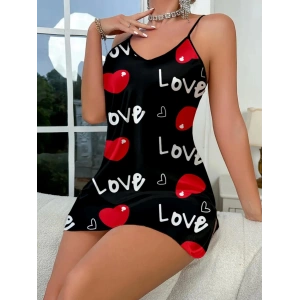 Love Desenli  Saten