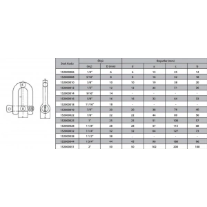 M8 Zincir Kilidi 5/16 ( 4 Adet )