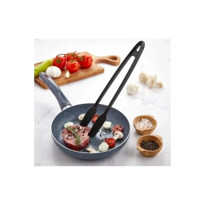 Maşa - 220 Dereceye Kadar Dalı Yanmaz - Yapışmaz Plastik Izgara Maşası 30 Cm