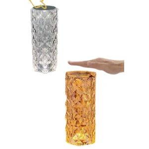 Masa ve Gece Lambası Şık ve Dayanıklı Sensörlü Şarjlı Kristal Lamba