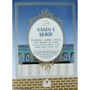 Mavi Yasin-i Şerif Arapça Türkçe Okunuşu ile Birlikte Çanta Boy Sesli Merve