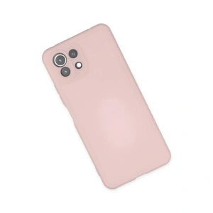 Mi 11 Lite Kılıf Nano İçi Kadife  - Pudra