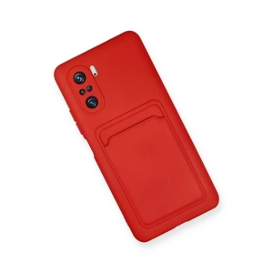 Mi 11i Kılıf Kelvin Kartvizitli  - Kırmızı