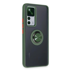 Mi 12t Pro Kılıf Montreal Yüzüklü  Kapak - Yeşil