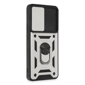 Mi 12t Pro Kılıf Pars Lens Yüzüklü  - Gümüş