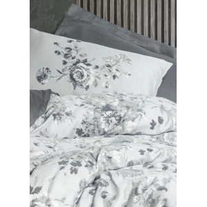 Moale Gri Saten Nev Takımı Çift Kişilik