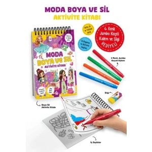 Moda - Boya ve Sil Aktivite Kitabı