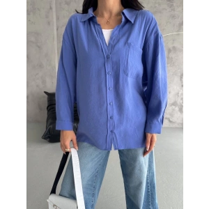 Modal oversize cepli gömlek