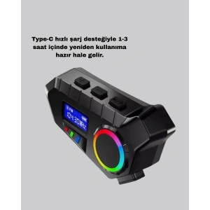 Motosiklet ve Günlük Kullanım İçin Bluetooth Hoparlör ve Disk Kilidi Seti